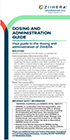 ZIIHERA dosing brochure with information on dosing and administration; downloadable PDF